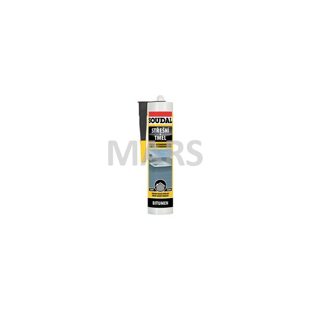 Soudal, strešný tmel, 280 ml, bitúmen
